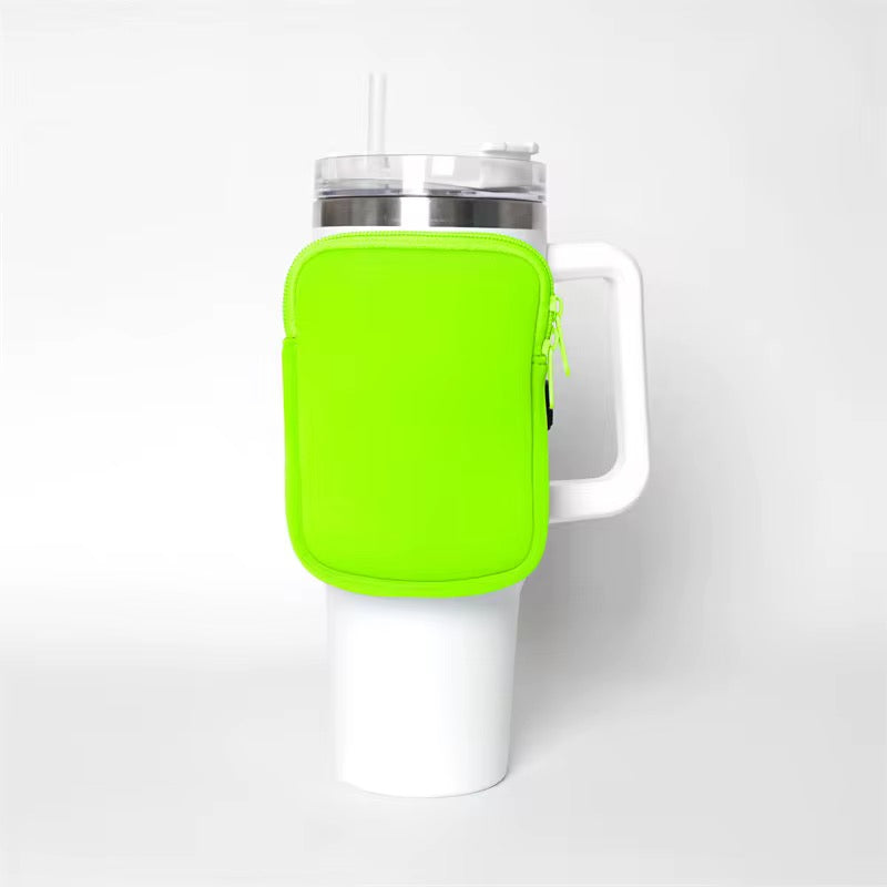 Neoprene zipper mini purse wallet