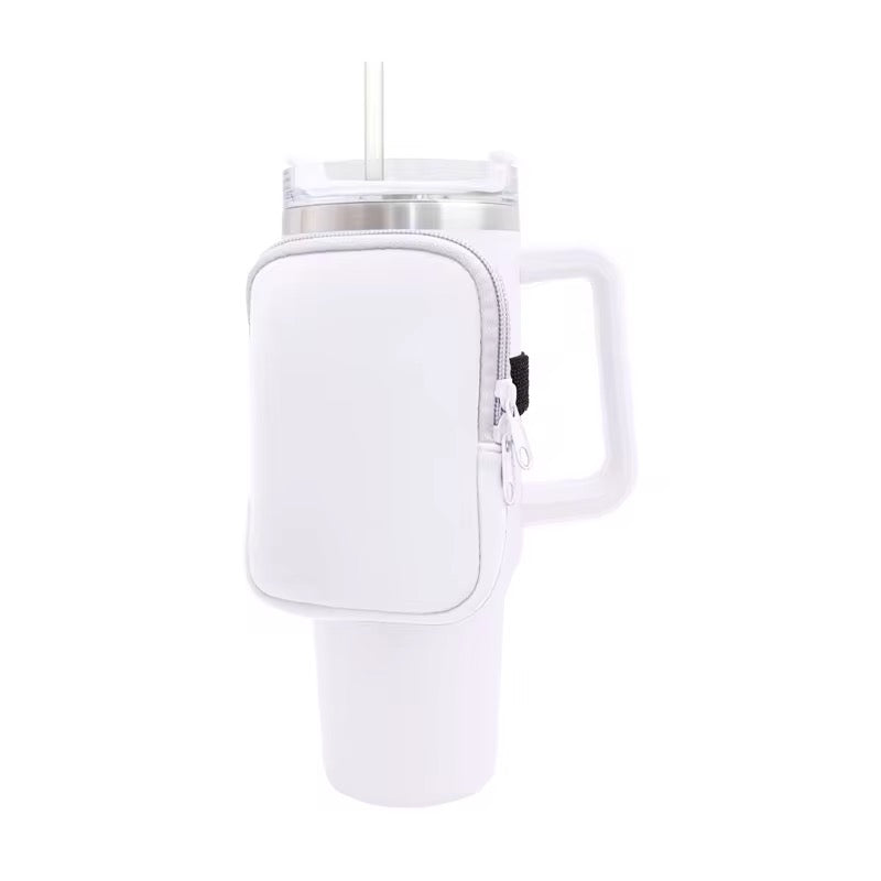 Neoprene zipper mini purse wallet